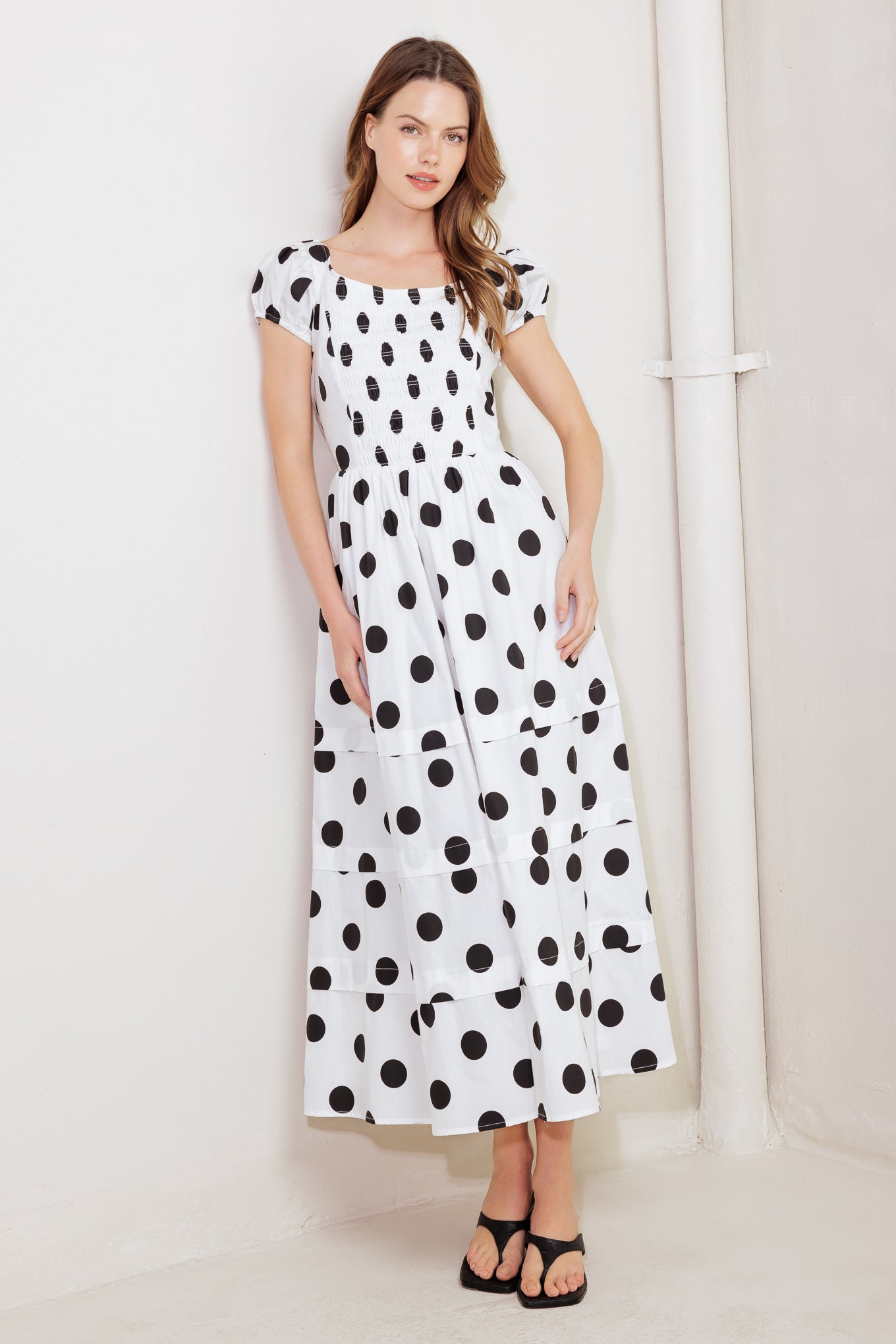 EFFORTLESS DAYS WOVEN MIDI DRESS Flying Tomato